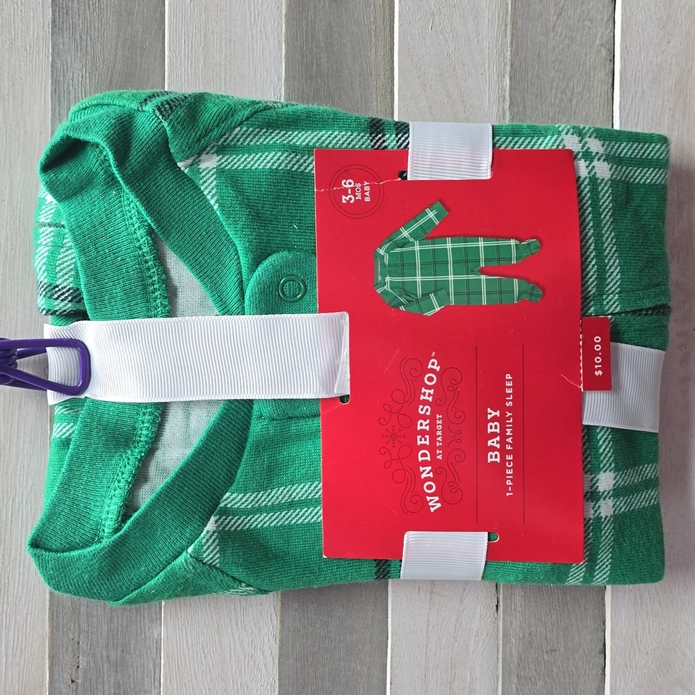 Baby Plaid Matching Family Footed Pajama | Wondershop | 3-6Mos